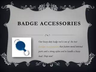 Badge Accessories