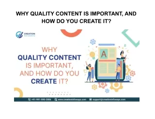 why quality content is important