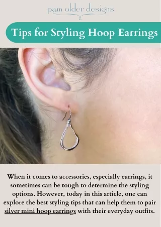 Tips for Styling Hoop Earrings
