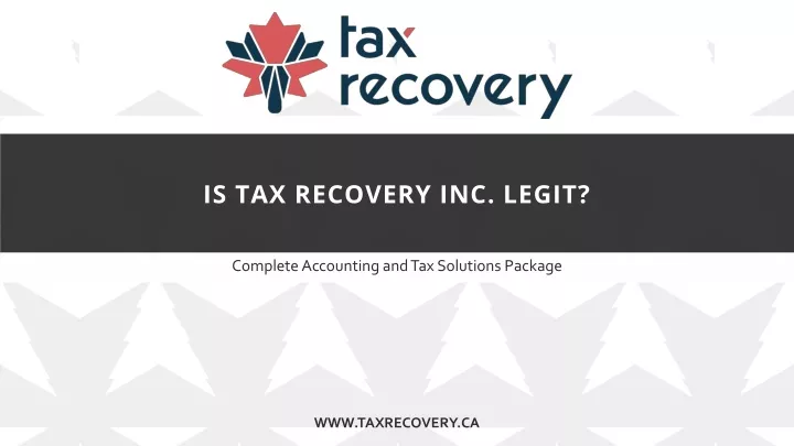 is tax recovery inc legit