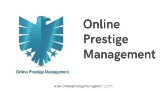 online prestige management