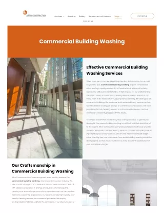 Commercial Building Washing