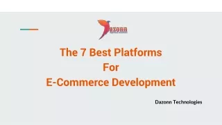 the 7 best platforms for e commerce development