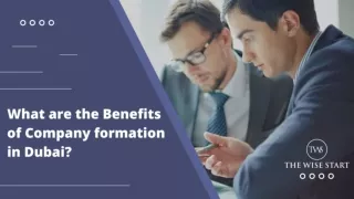 What are the Benefits of Company formation in Dubai?