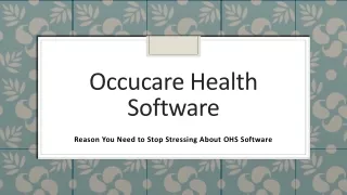 occucare health software