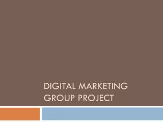 digital marketing group project