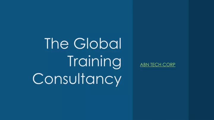 the global training consultancy