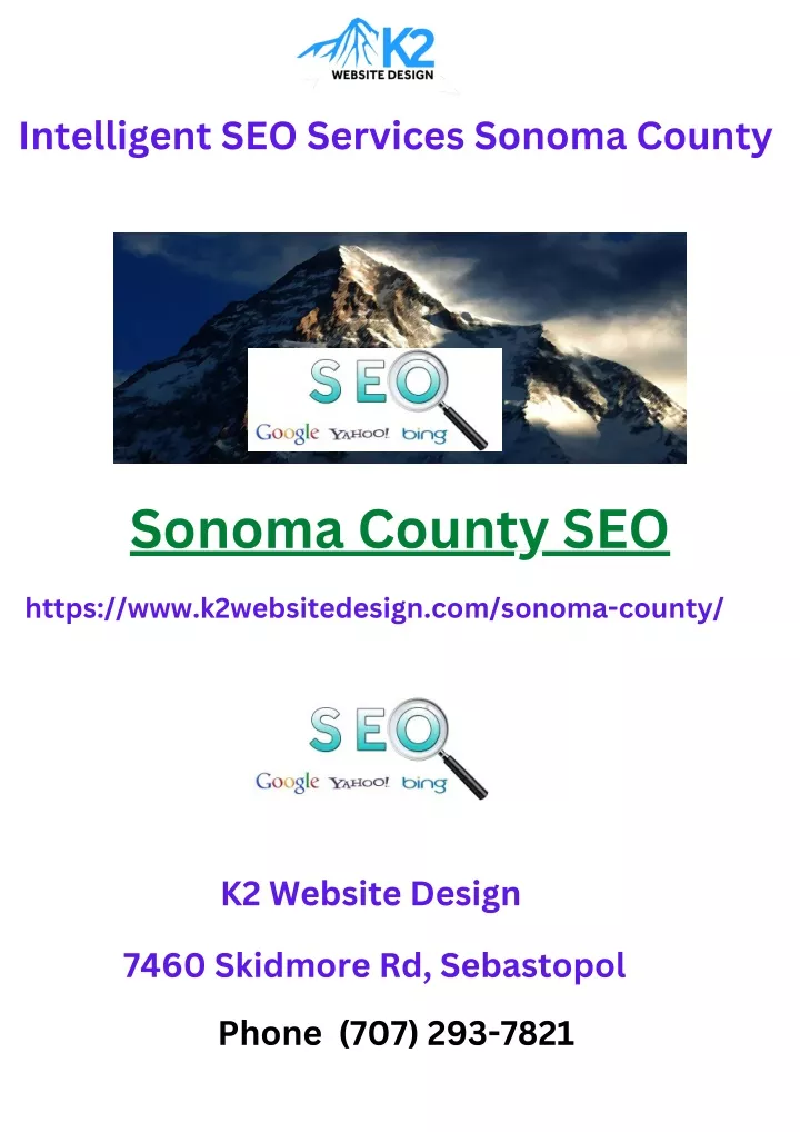 intelligent seo services sonoma county