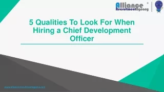 5 qualities to look for when hiring a chief development officer