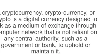 a cryptocurrency crypto currency or crypto