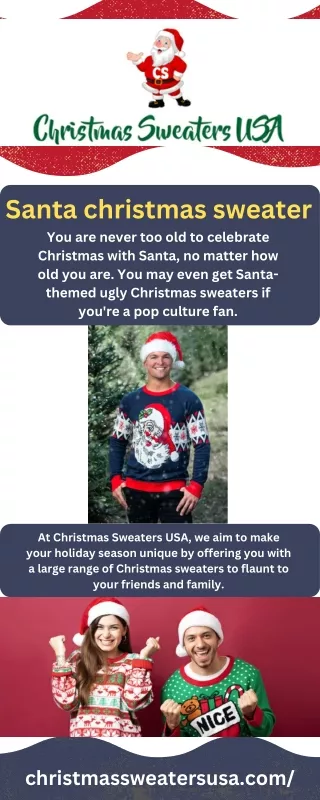 santa christmas sweater