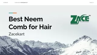 Zacekart's Best Neem Comb for Hair