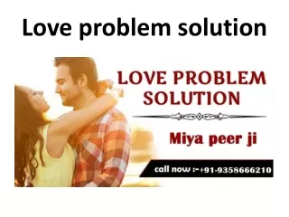 Love problem solution