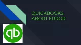 Quickbooks abort error