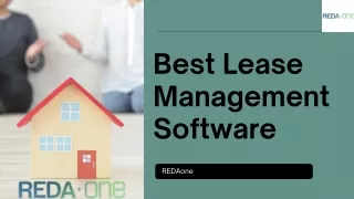 Best Lease Management Software by REDAone