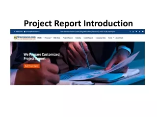 project report introduction