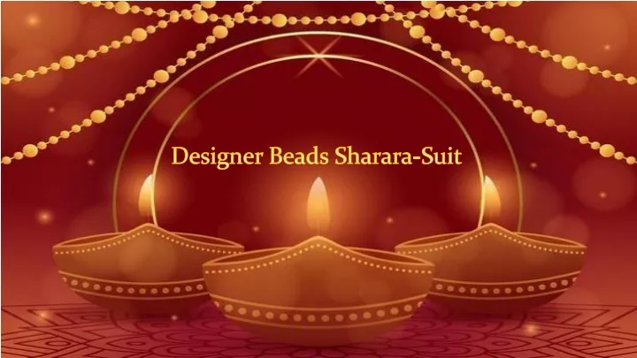 designer beads sharara suit