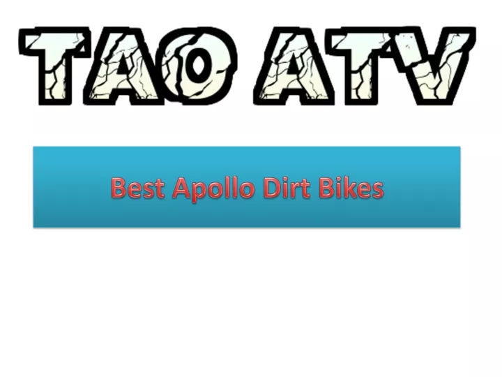 best apollo dirt bikes