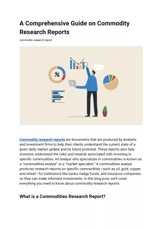 a comprehensive guide on commodity research
