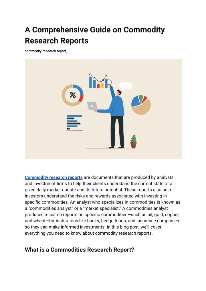 a comprehensive guide on commodity research