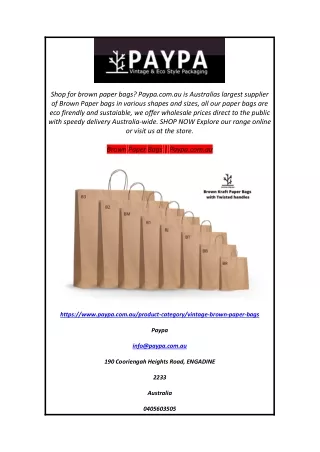 shop for brown paper bags paypa