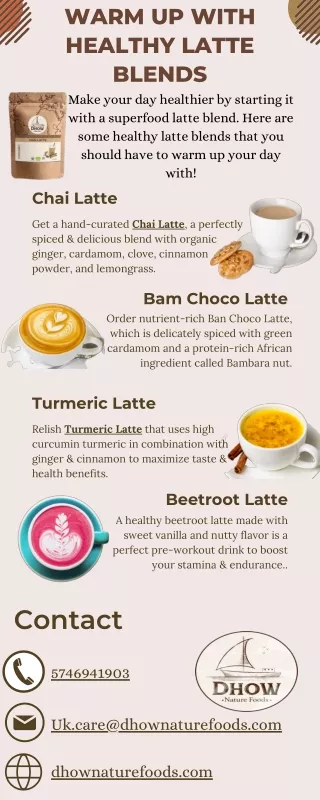 Warm Up With Healthy Latte Blends