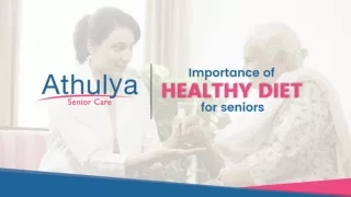 Importance of healthy diet for seniors
