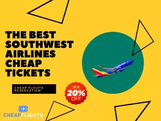 The Best Southwest Airlines Cheap Tickets