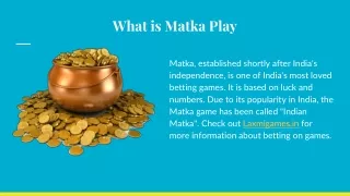 What is Matka Play and How to PLay It