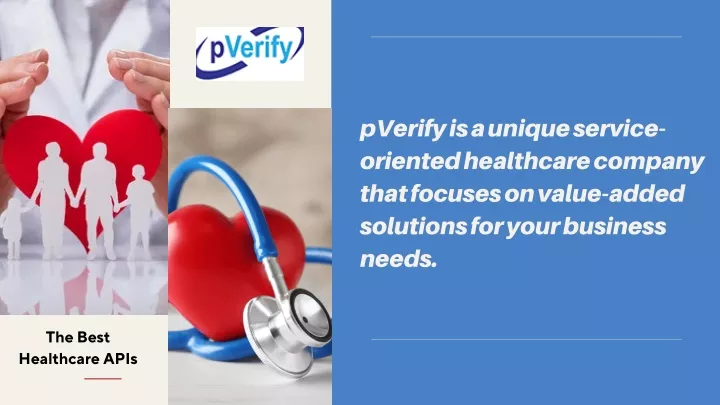 pverify is a unique service oriented healthcare