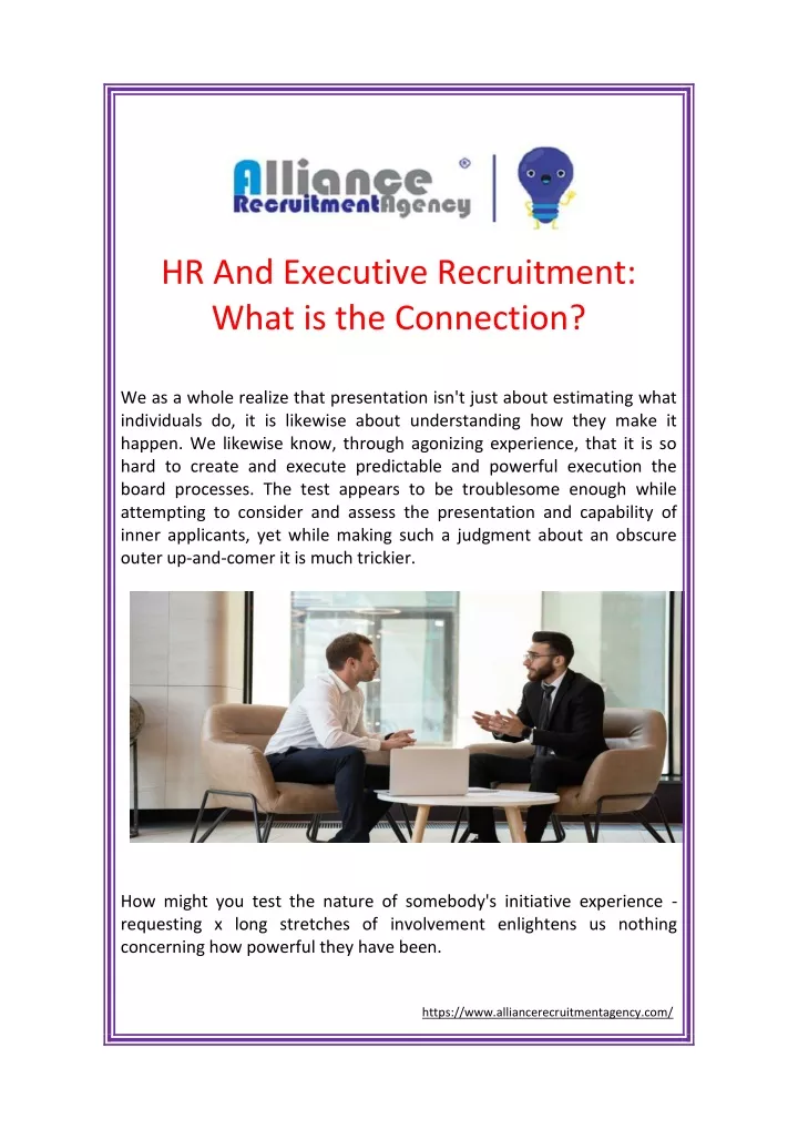 hr and executive recruitment what