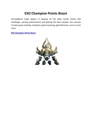 eso champion points boost