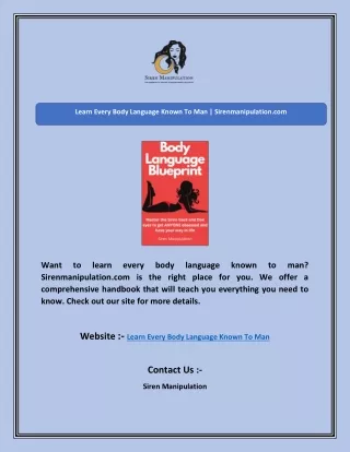 learn every body language known