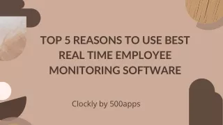 top 5 reasons to use best real time employee