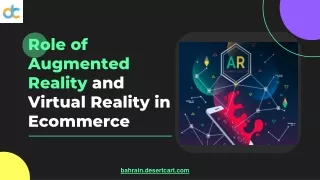 Role of Augmented Reality and Virtual Reality in Ecommerce