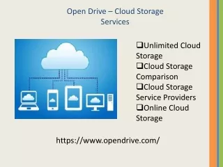 open drive - cloud storage services