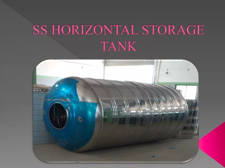ss horizontal storage tank