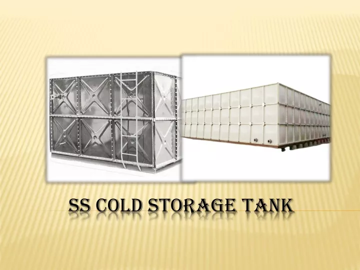ss cold storage tank