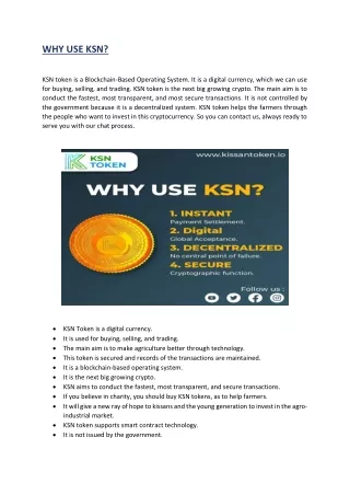 why use ksn
