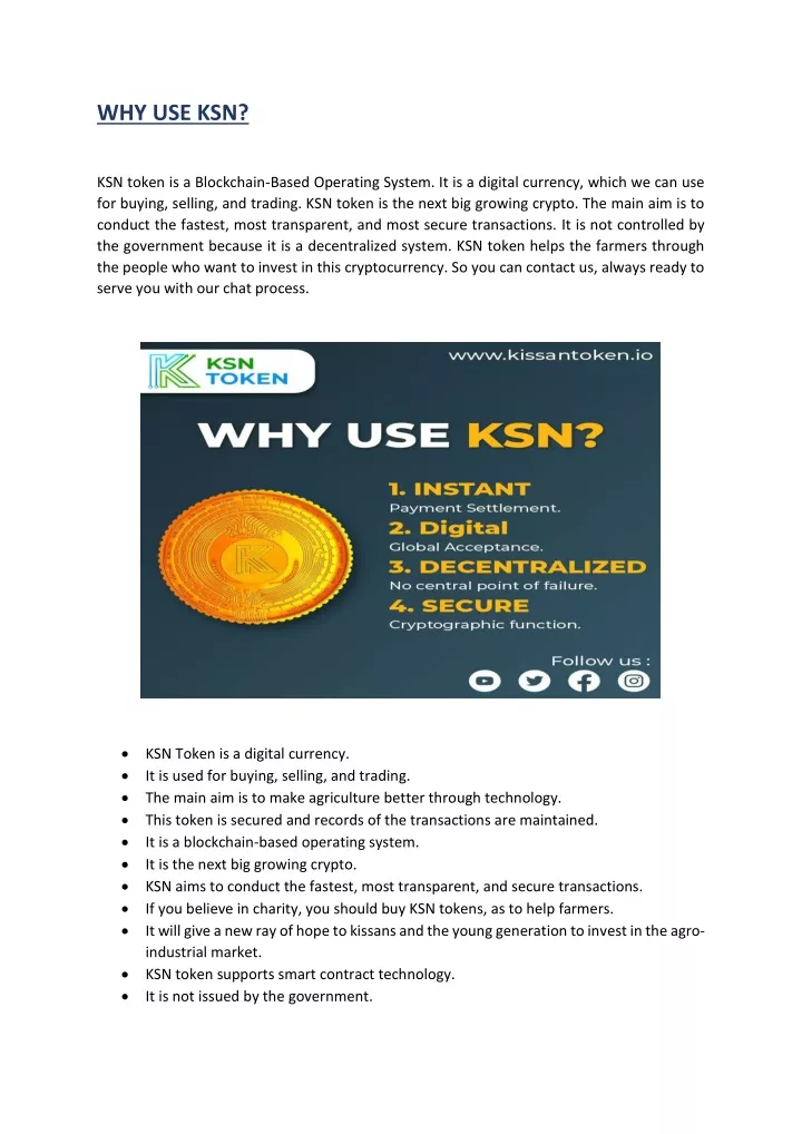 why use ksn