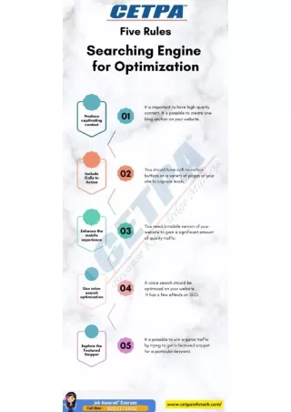 Top Five Rules For SEO PDF