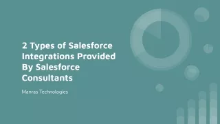 2 types of salesforce integrations provided
