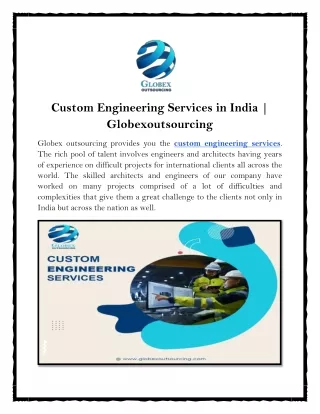 Custom Engineering Services in India