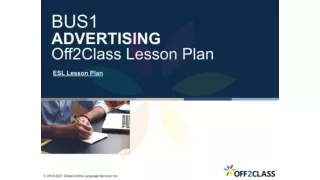 Teaching Business English: Advertising - Off2Class ESL Lesson Plan