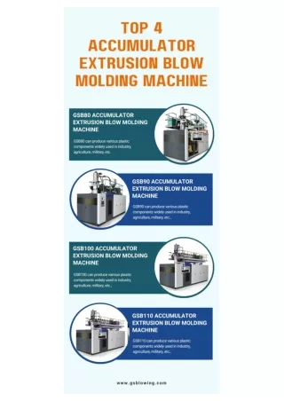 Top 4 Accumulator Extrusion Blow Molding Machine