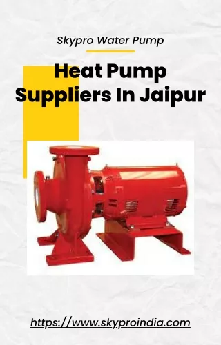 8 Heat Pump Suppliers In Jaipur