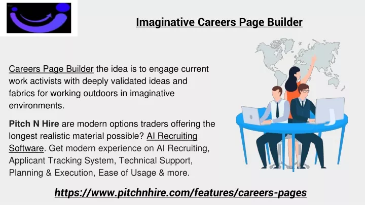 imaginative careers page builder