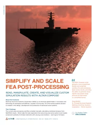 Simplify and Scale FEA Post-Processing: Read and Visualize the Simulation Result