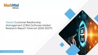 CRM Software Market Analysis | Latest Trends, Opportunity and Demand By 2027