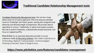 Traditional Candidate Relationship Management Tools